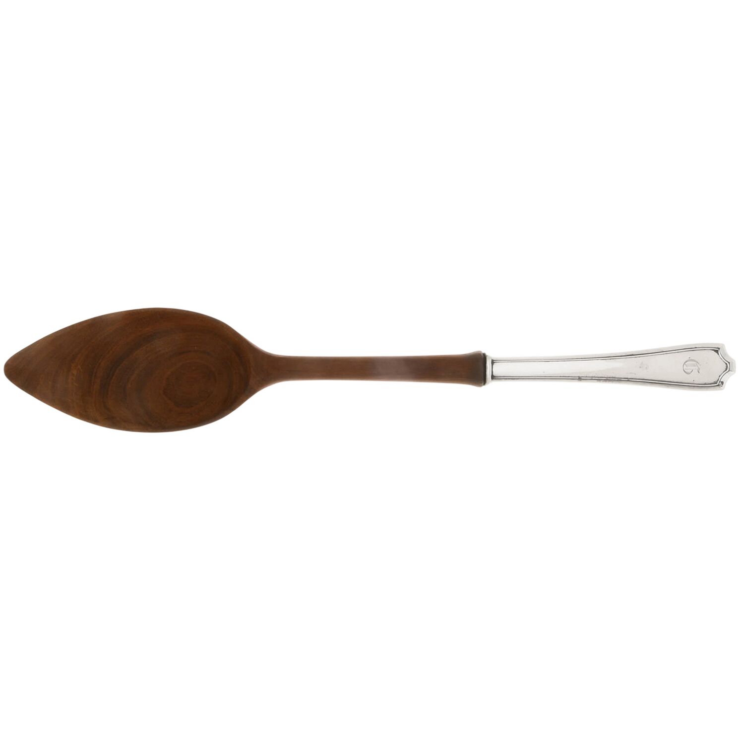 Hamilton (Sterling, 1910) Salad Serving Spoon with Wooden Bowl by Alvin-1