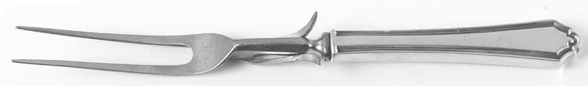 Hamilton (Sterling, 1910) Large Stainless-Prong Roast Carving Fork by Alvin-1