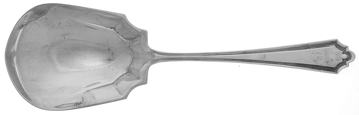 Hamilton (Sterling, 1910) Oversize Solid Salad Serving Spoon by Alvin-1