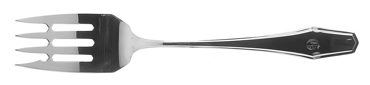 Hampton (Sterling, 1910-1912) Medium Solid Cold Meat Serving Fork by Alvin-1
