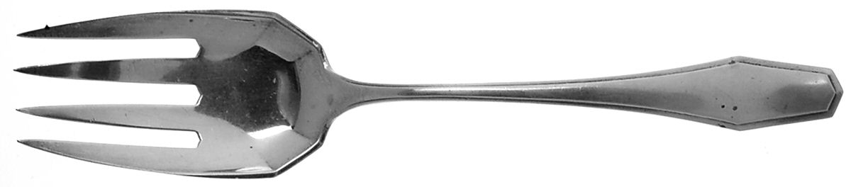 Hampton (Sterling, 1910-1912) Solid Salad Serving Fork by Alvin-1