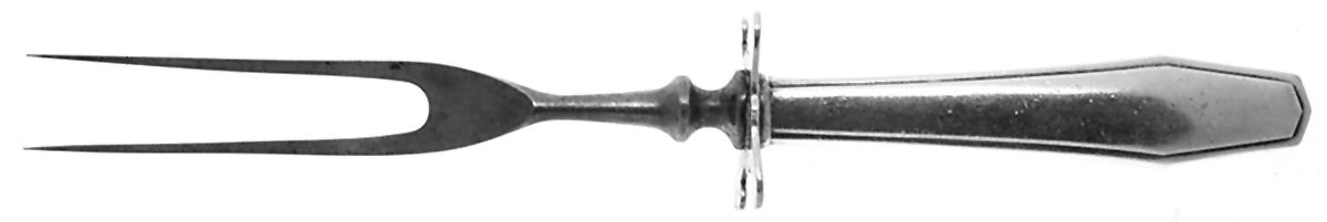Hampton (Sterling, 1910-1912) Small Steak Carving Fork with Stainless Prongs by Alvin-1