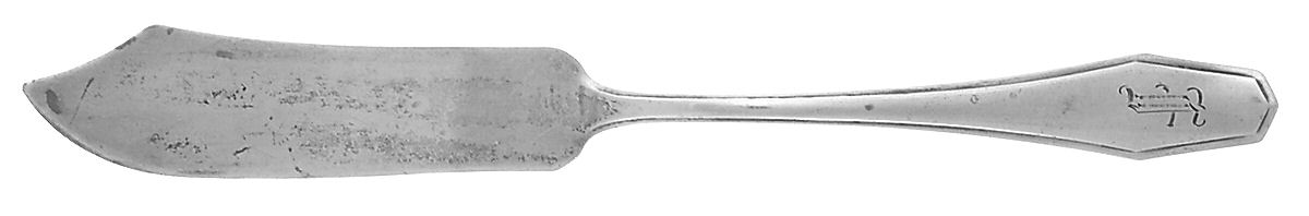 Hampton (Sterling, 1910-1912) Flat Handle Master Butter Knife by Alvin-1