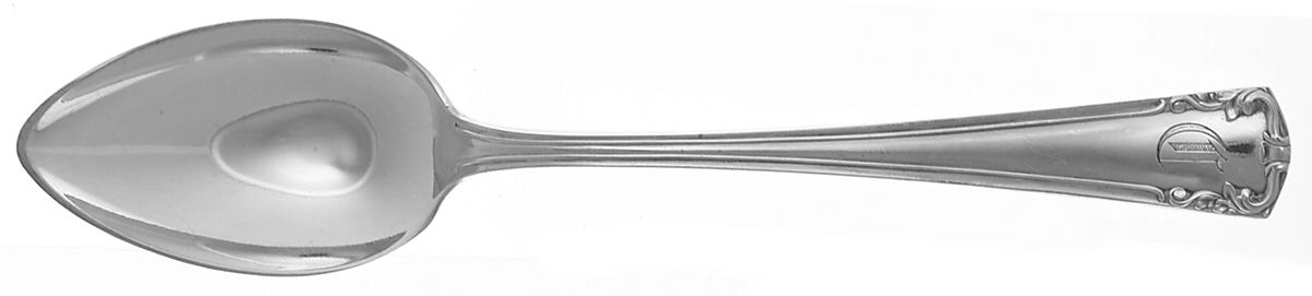 Lafayette (Silverplate, 1915) Monogrammed Oval Dessert/Soup Spoon by Alvin-1