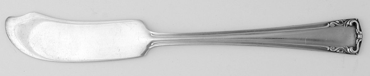 Lafayette (Silverplate, 1915) Flat Handle Butter Spreader by Alvin-1