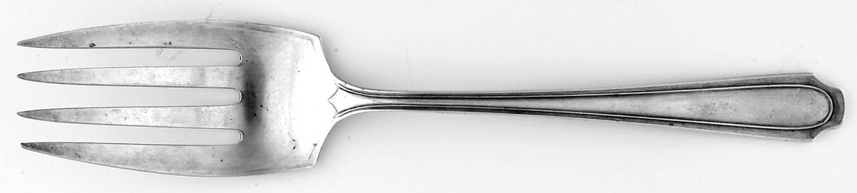 Lorna Doone (Sterling, 1925) Small Solid Cold Meat Serving Fork by Alvin-1