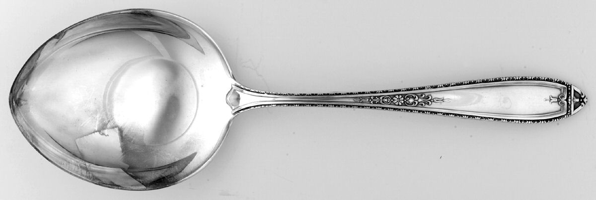 Louisiana (Silverplate, 1924) Solid Smooth Casserole Spoon by Alvin-1