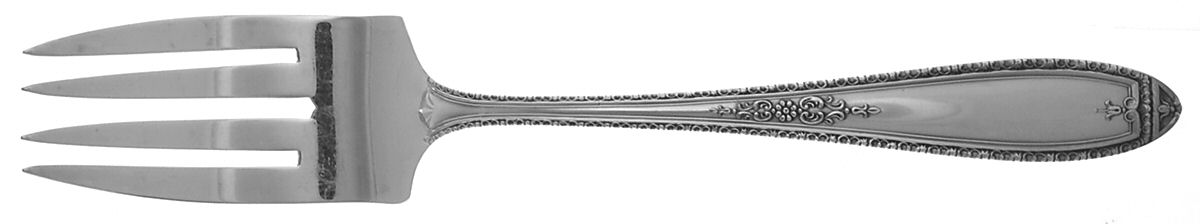Louisiana (Silverplate, 1924) Medium Solid Cold Meat Serving Fork by Alvin-1