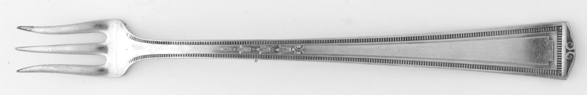 Luxor (Silverplate, 1924, No Monograms) Oyster Fork by Alvin-1