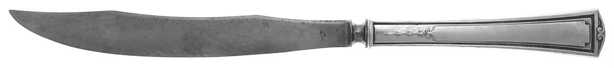 Luxor (Silverplate, 1924, No Monograms) Large Stainless Blade Roast Carving Knife by Alvin-1