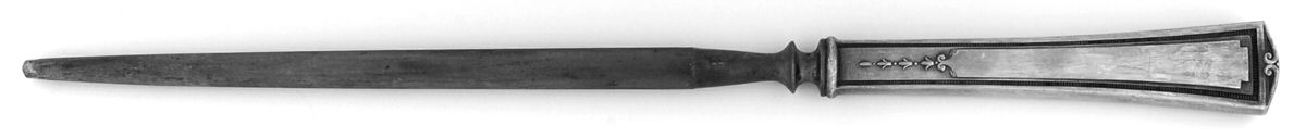 Luxor (Silverplate, 1924, No Monograms) Large Roast Steel Rod Knife Sharpener by Alvin-1