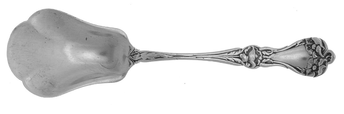 Majestic (Sterling, 1900, No Monograms) Sugar Shell Spoon by Alvin-1