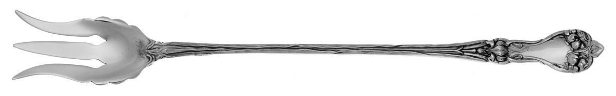 Majestic (Sterling, 1900, No Monograms) Long Handle Olive Fork by Alvin-1