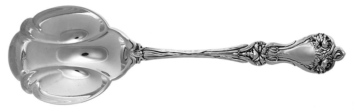Majestic (Sterling, 1900, No Monograms) Small Solid Berry/Casserole Spoon by Alvin-1