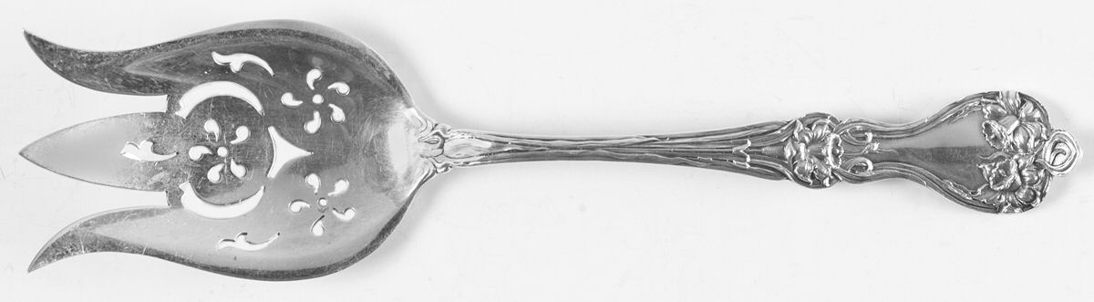 Majestic (Sterling, 1900, No Monograms) Solid Salad Serving Fork by Alvin-1
