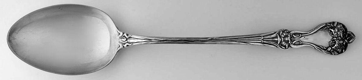 Majestic (Sterling, 1900, No Monograms) Gravy/Dressing Spoon with Button by Alvin-1