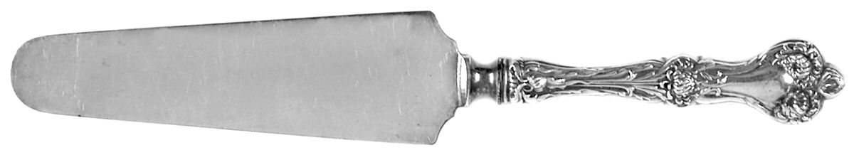 Majestic (Sterling, 1900, No Monograms) Pie Server with Silverplate Blade by Alvin-1