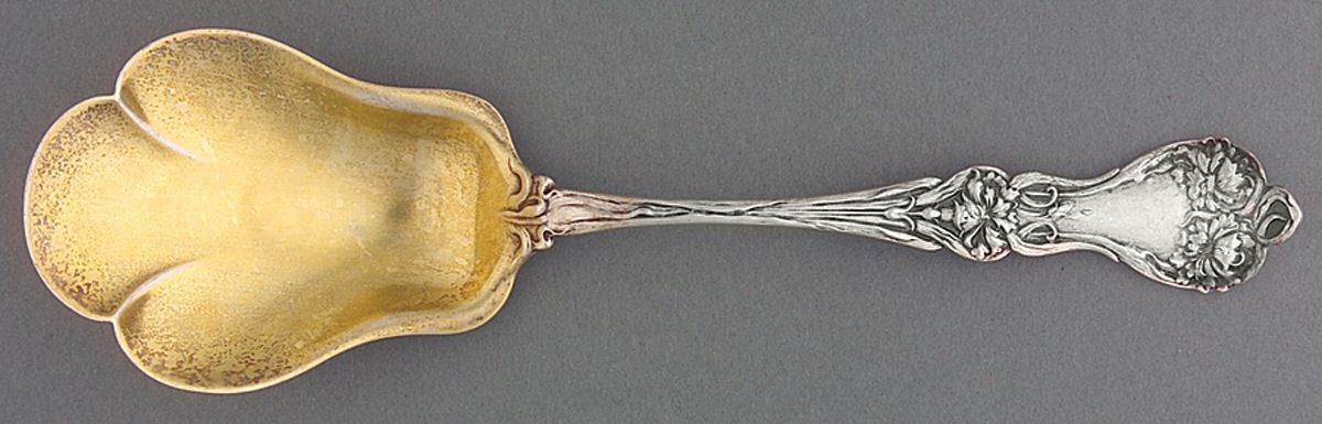 Majestic (Sterling, 1900, No Monograms) Oversize Solid Salad Serving Spoon by Alvin-1