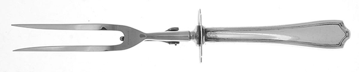 Maryland (Sterling, 1910) Large Stainless-Prong Roast Carving Fork by Alvin-1