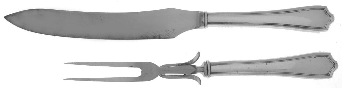 Maryland (Sterling, 1910) Large 2-Piece Roast Carving Set w/Stainless Blade by Alvin-1