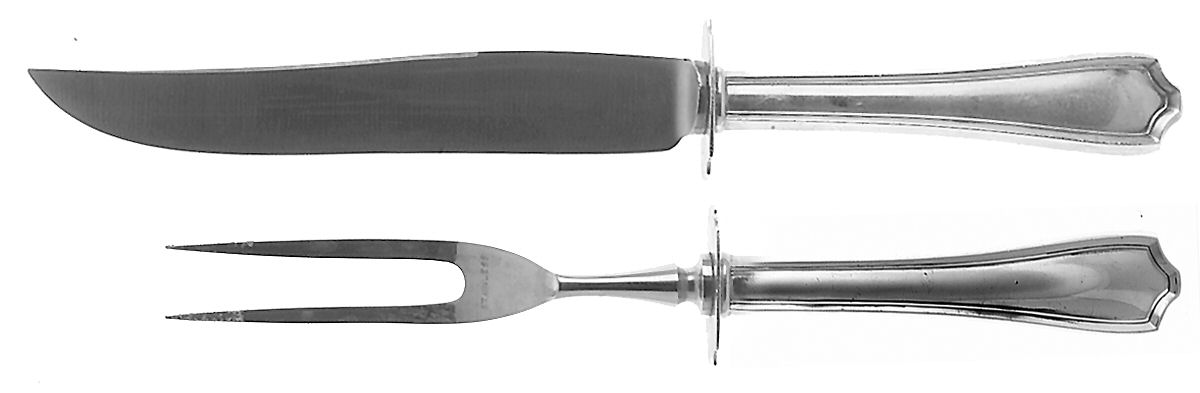 Maryland (Sterling, 1910) Small Steak 2-Piece Carving Set w/Stainless Blade by Alvin-1