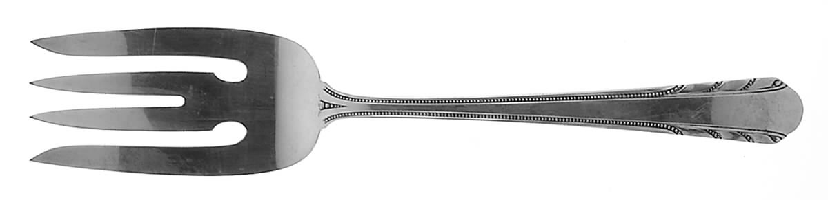 Maytime (Sterling, 1933-1936, No Monograms) Medium Solid Cold Meat Serving Fork by Alvin-1