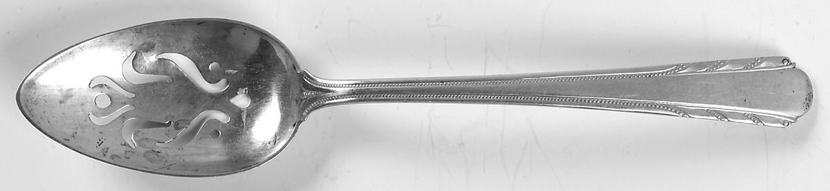 Maytime (Sterling, 1933-1936, No Monograms) Pierced Tablespoon (Serving Spoon) by Alvin-1