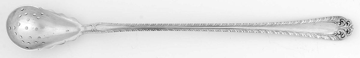 Melrose (Sterling, 1910) Pierced Bowl Long Handle Olive Spoon by Alvin-1