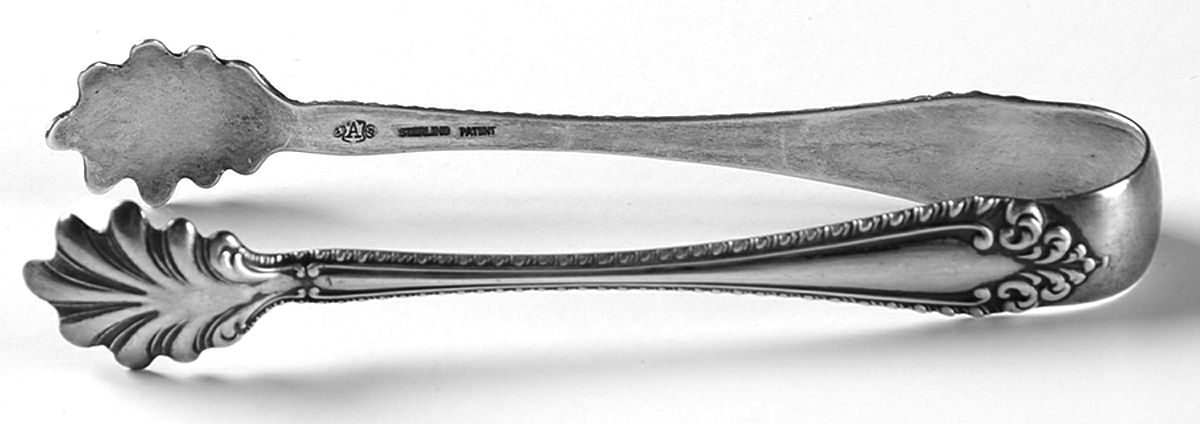 Melrose (Sterling, 1910) Small Sugar Tongs by Alvin-1