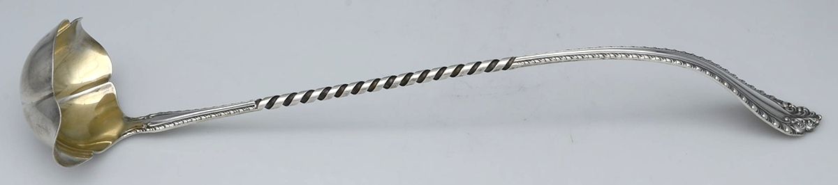 Melrose (Sterling, 1910) Punch Ladle Solid Piece w/Twist Handle by Alvin-1
