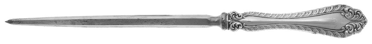 Melrose (Sterling, 1910) Large Roast Steel Rod Knife Sharpener by Alvin-1