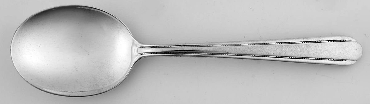 Melody (Silverplate, 1930) Round Bowl Soup Spoon (Gumbo) by Alvin-1