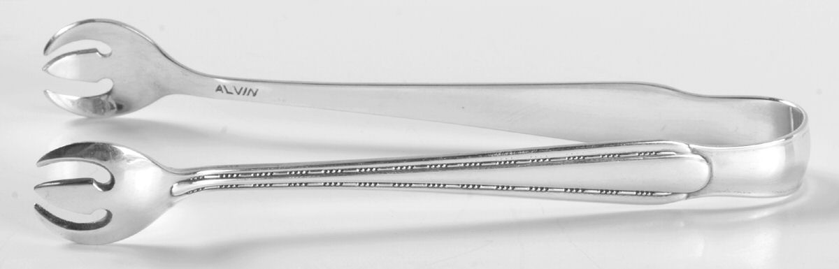 Melody (Silverplate, 1930) Sugar Tongs by Alvin-1