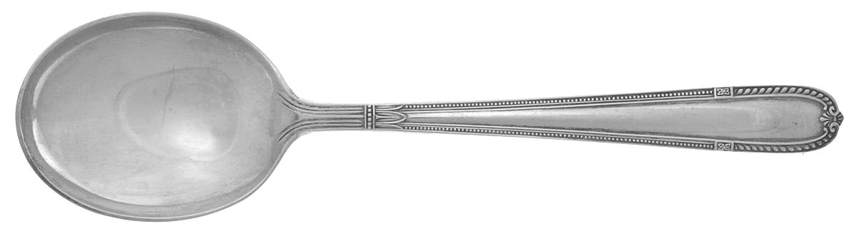 Miss Alvin (Sterling, 1931, No Monograms) Round Bowl Soup Spoon (Bouillon) by Alvin-1