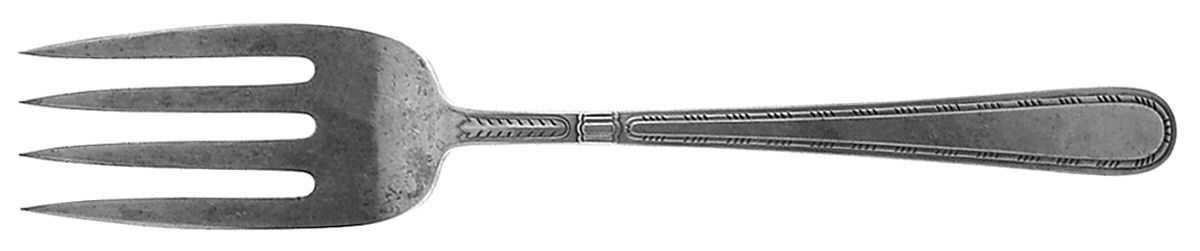 Miss America (Sterling, 1932) Medium Solid Cold Meat Serving Fork by Alvin-1