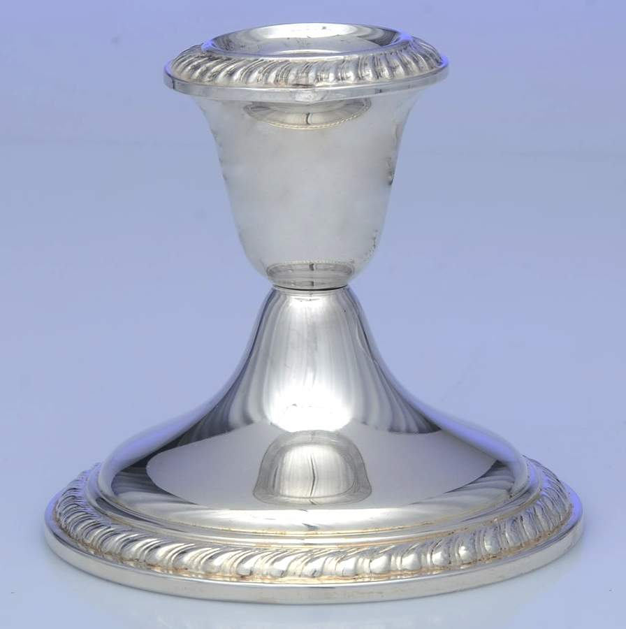 Sterling Hollowware Weighted Candleholder by Alvin-1