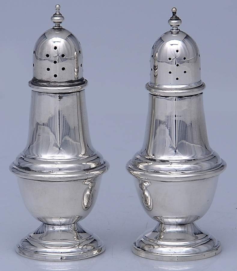 Sterling Hollowware Salt & Pepper Set by Alvin-1