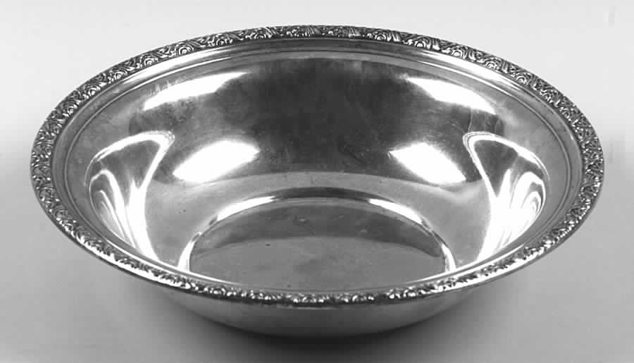 Sterling Hollowware Medium Sterling Round Vegetable Bowl by Alvin-1