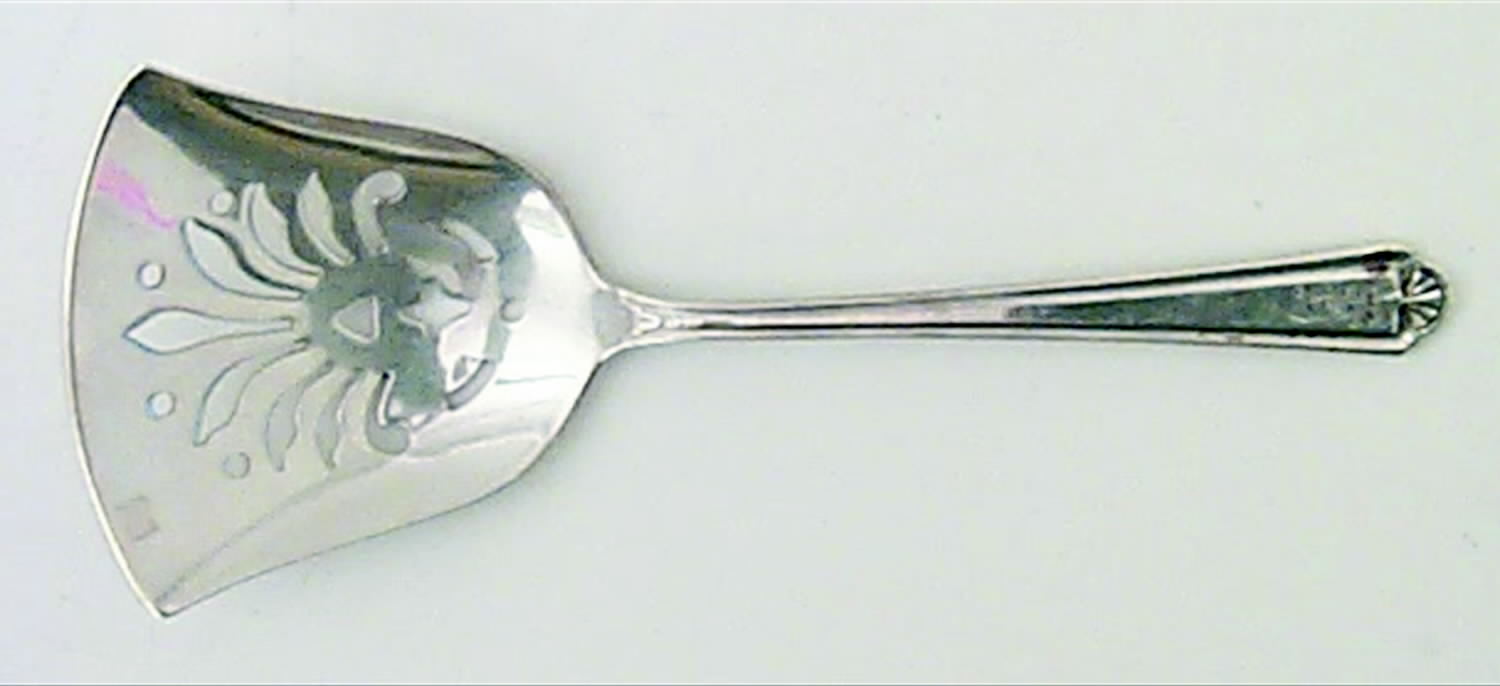 Modern Colonial (Sterling, 1928) Solid Bon Bon Spoon with Pierced Bowl by Alvin-1