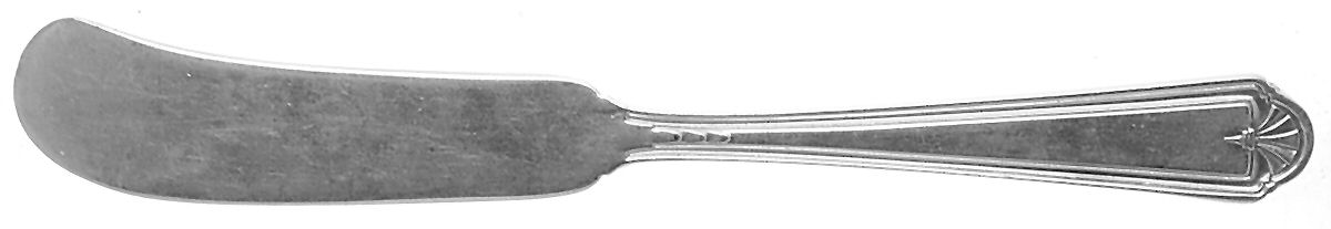 Modern Colonial (Sterling, 1928) Flat Handle Butter Spreader by Alvin-1