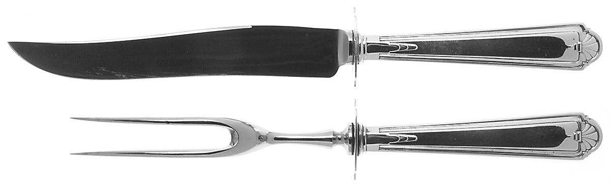 Modern Colonial (Sterling, 1928) Small Stainless Blade 2-Piece Steak Carving Set by Alvin-1