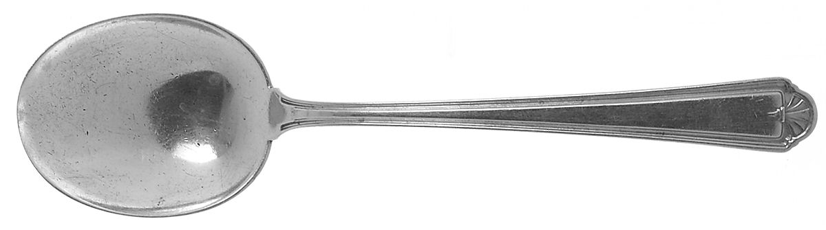 Modern Colonial (Sterling, 1928) Round Bowl Soup Spoon (Cream Soup) by Alvin-1