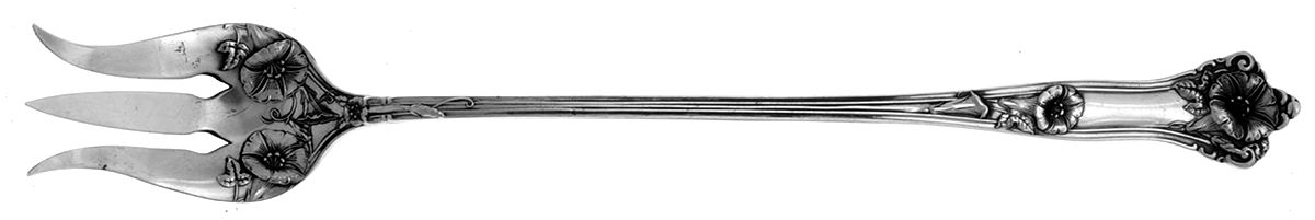 Morning Glory (Sterling, 1909) Small Lettuce Serving Fork by Alvin-1