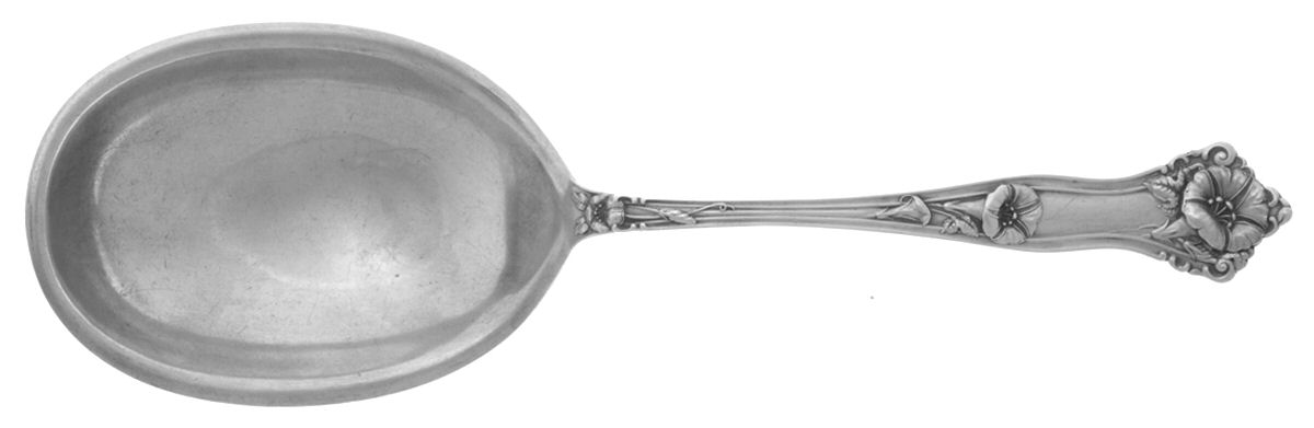 Morning Glory (Sterling, 1909) Vegetable Serving Spoon (Solid) by Alvin-1