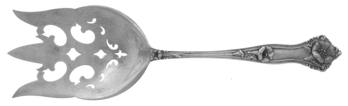 Morning Glory (Sterling, 1909) Vegetable Serving Fork (Solid) by Alvin-1