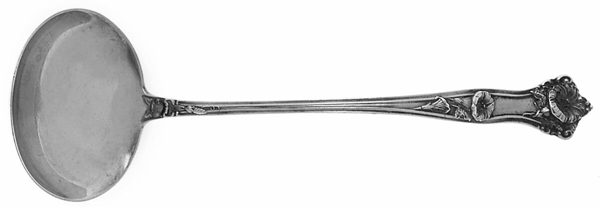 Morning Glory (Sterling, 1909) Solid Piece Cream Ladle by Alvin-1