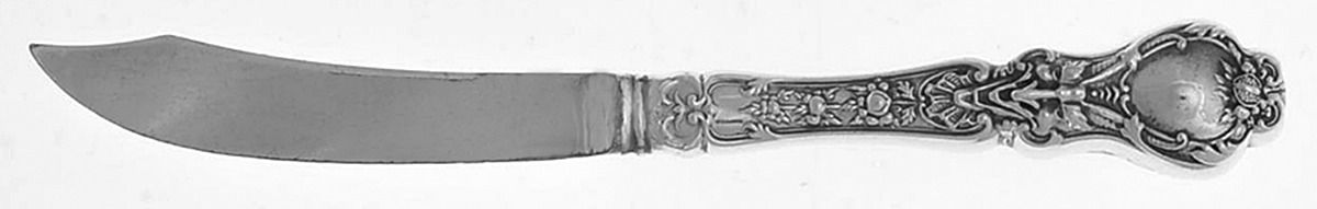 Nuremburg (Sterling, 1903, No Monograms) Individual Fruit Knife with Silverplate Blade by Alvin-1