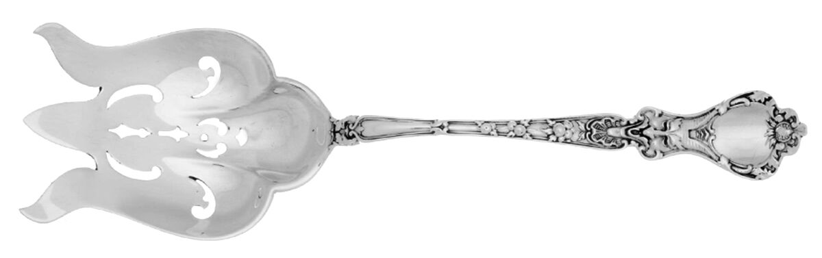 Nuremburg (Sterling, 1903, No Monograms) Vegetable Serving Fork (Solid) by Alvin-1