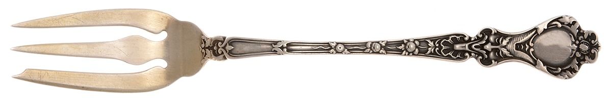 Nuremburg (Sterling, 1903, No Monograms) Individual Pie Fork by Alvin-1