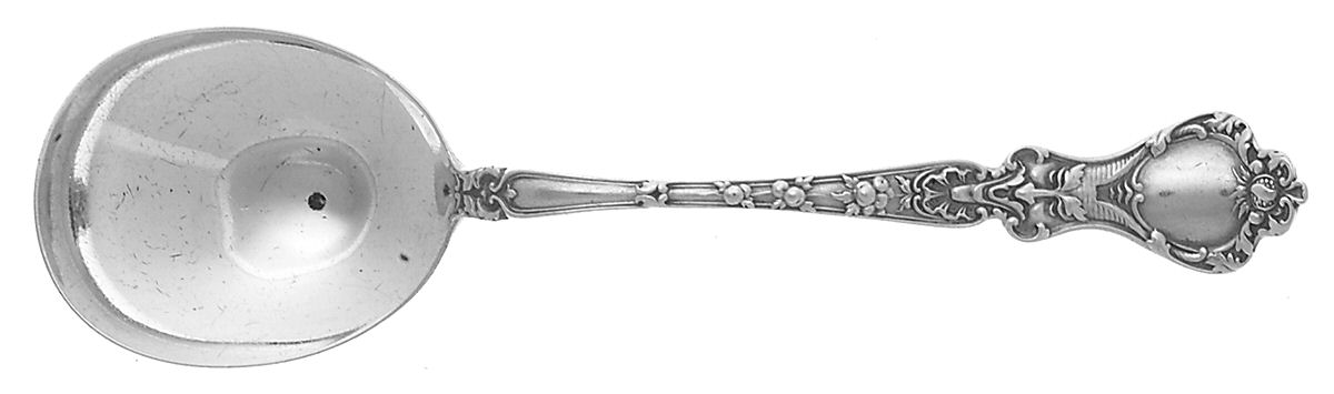 Nuremburg (Sterling, 1903, No Monograms) Round Bowl Soup Spoon (Gumbo) by Alvin-1